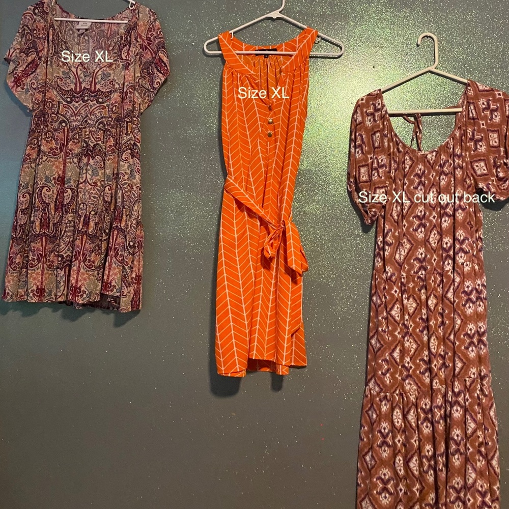 Lot of three women’s summer dresses XL